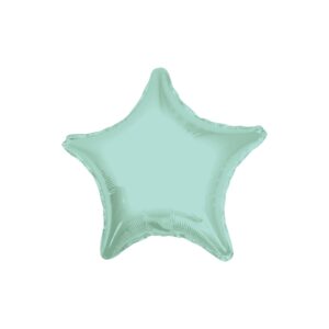 GLOBO 22 VERDE MENTA SOLIDO ESTRELLA STANDARD