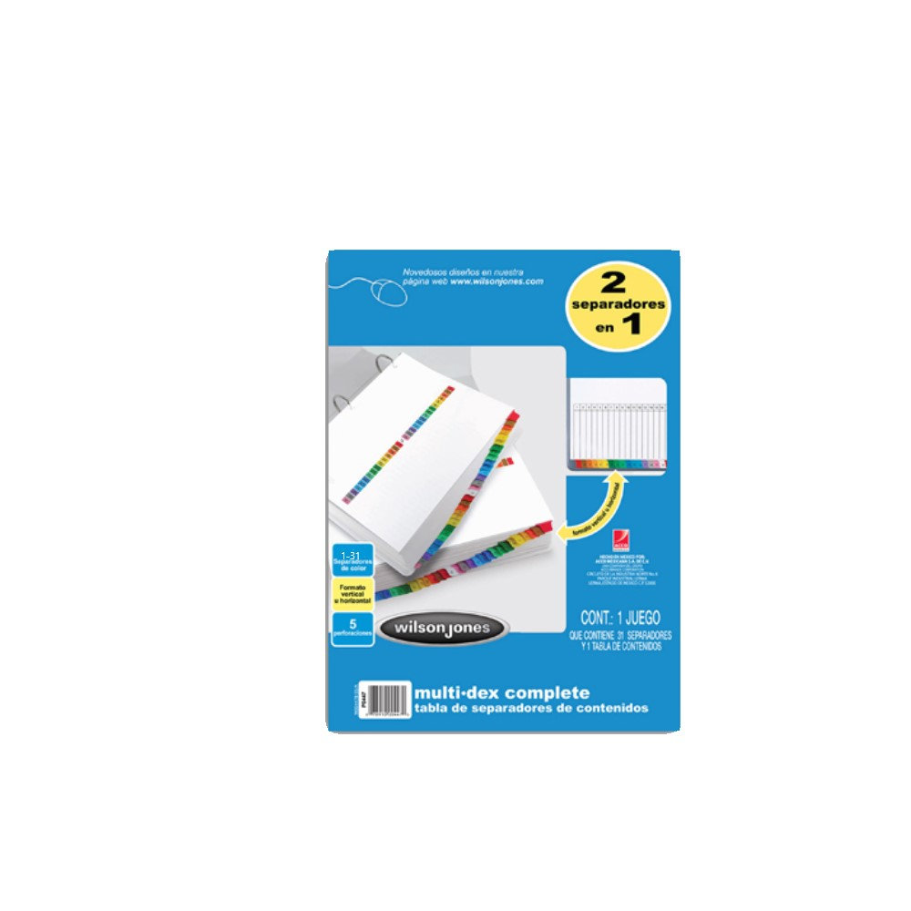 [078910004470] SEPARADOR ACCO MULTIDEX COMPLETE 1-31
