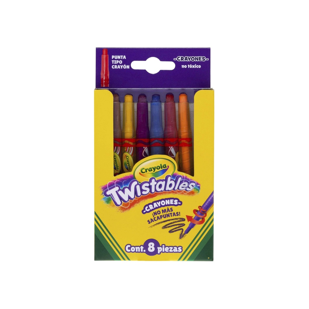[7501058207081] COLORES CRAYOLA C/8 TWISTABLE MINI