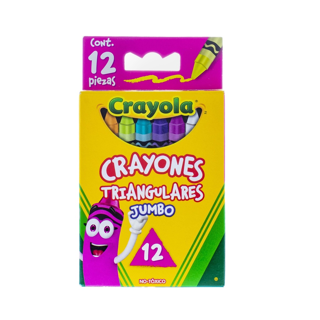 [7501058243126] COLORES CRAYOLA JUMBO TRIANGULAR C/12
