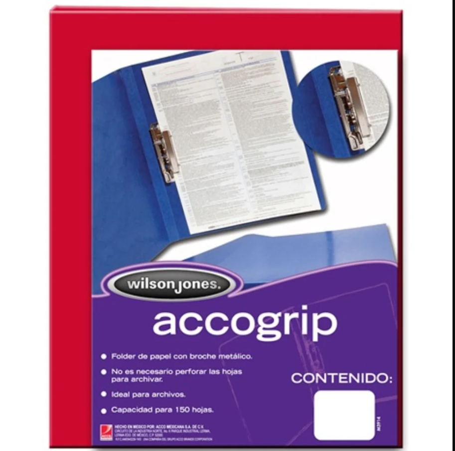ACCOGRIP T/C NP ROJO C/4PZA
