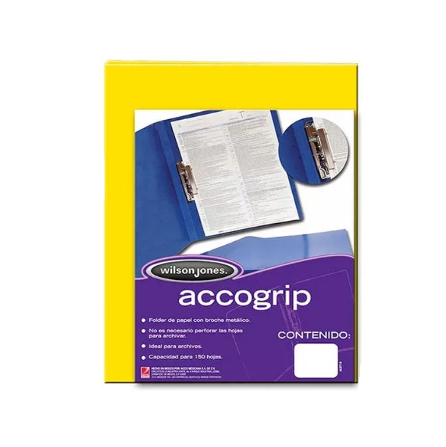 [ACCP0964] ACCOGRIP T/C NP AMARILLO C/4 PZA