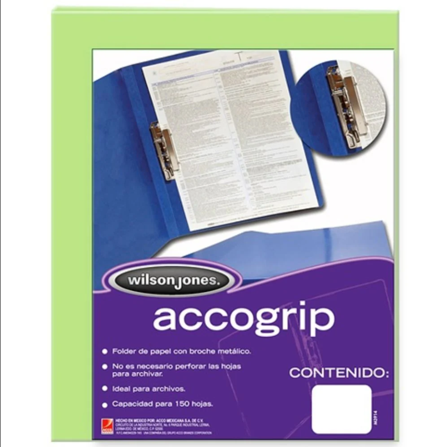 ACCOGRIP T/C NP VERDE CLARO C/4 PZA