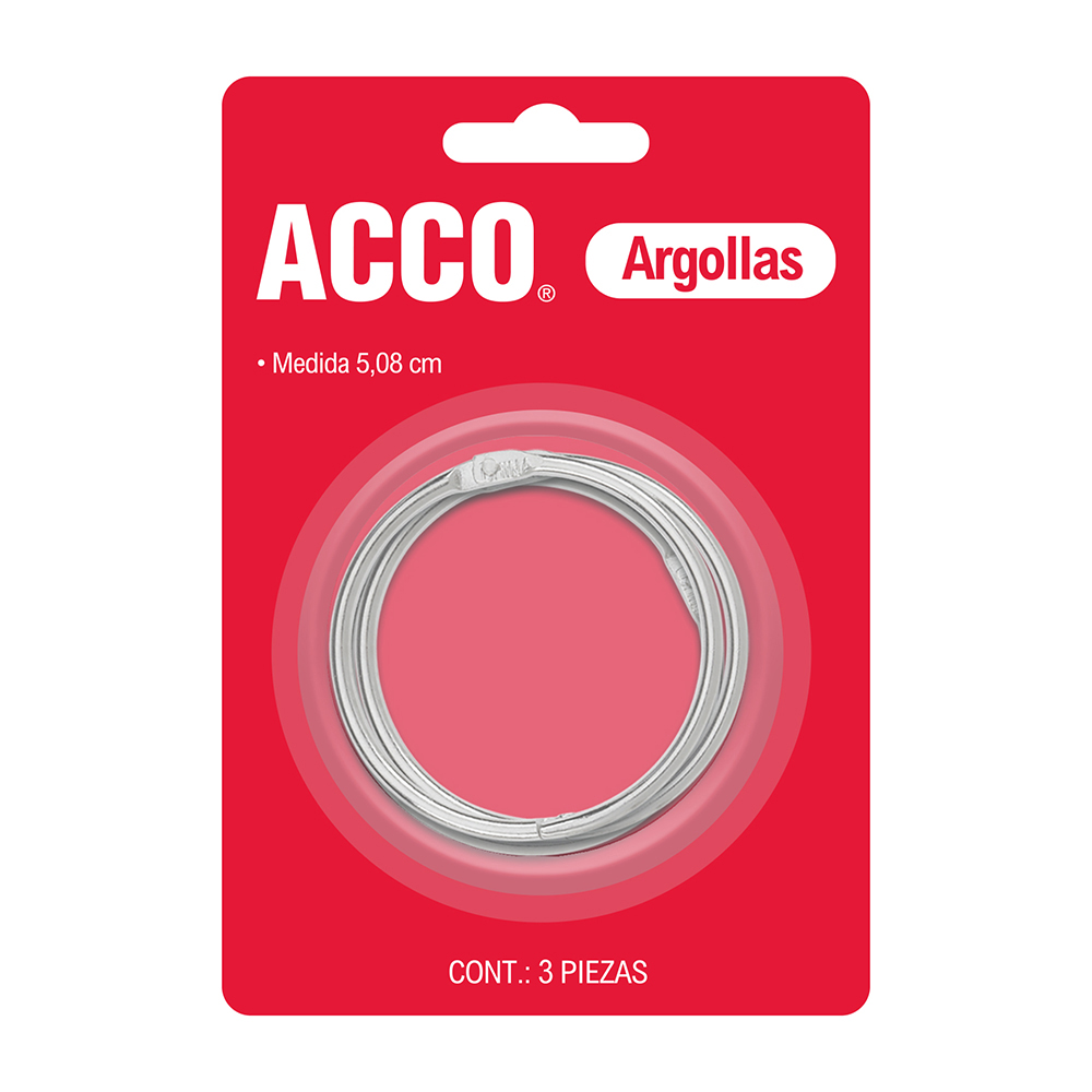 [ACCP1111] ARGOLLA ACCO 5.08 CM C/3 PZA