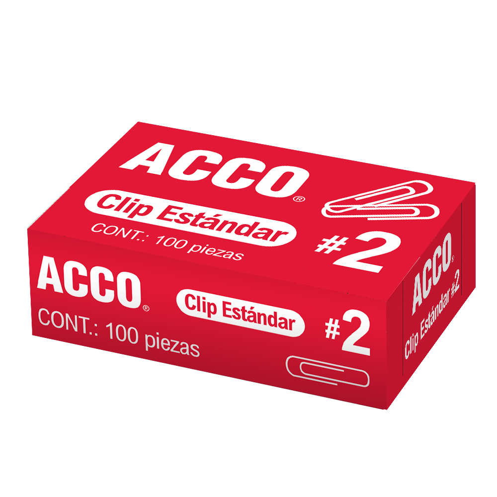 [ACCP1660] CLIP ACCO ESTANDAR #2 C/100 PZA