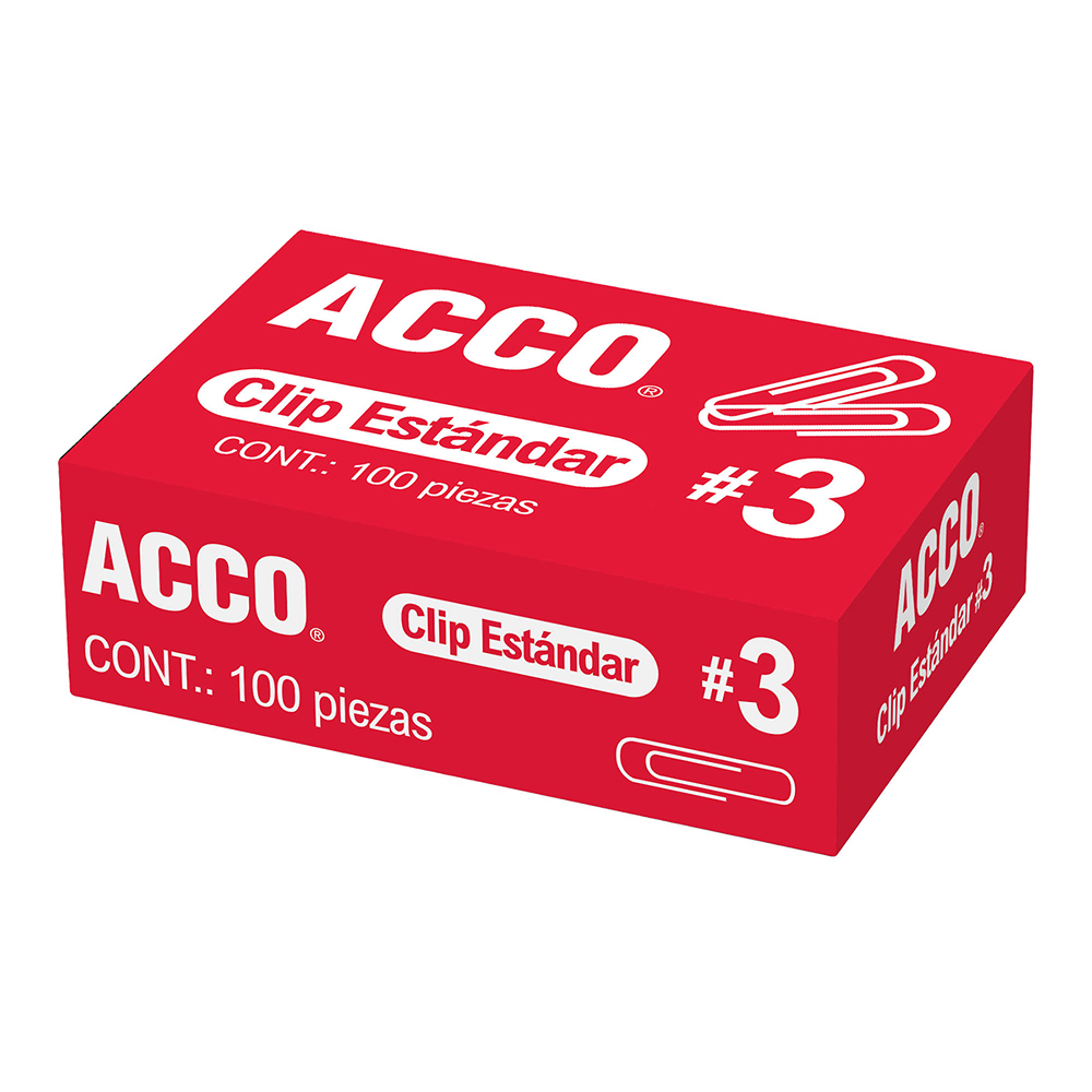 [ACCP1670] CLIP ACCO ESTANDAR #3 C/100PZA