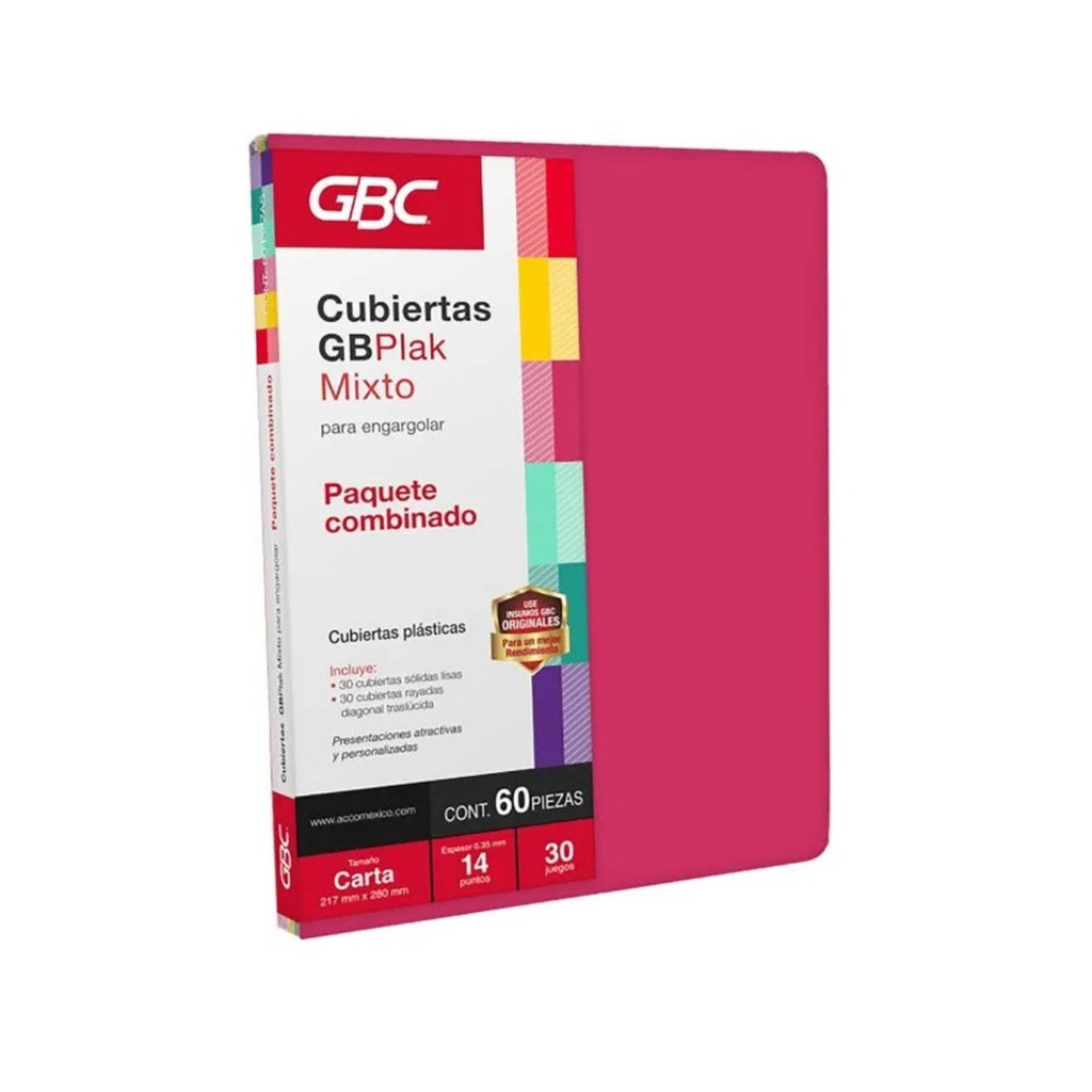 [ACCP3280] PASTA P/ENCUADERNAR GB COLOR LISO/MIXTO C/60