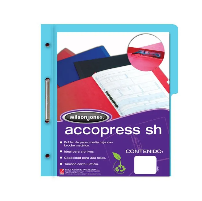 [ACCP4553] ACCOPRESS M/C CTA NP AZUL CLARO C/10PZA