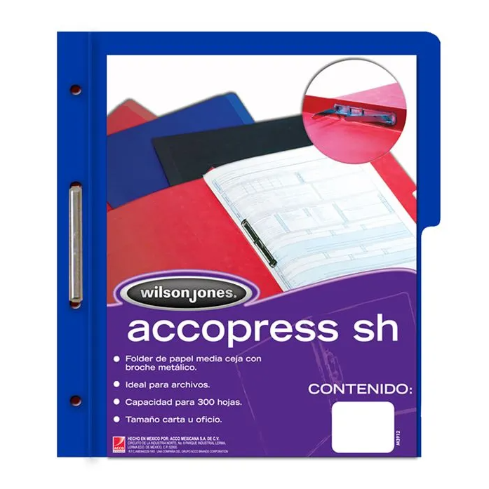 [ACCP4554] ACCOPRESS M/C CTA NP AZUL OBSCURO C/10PZA