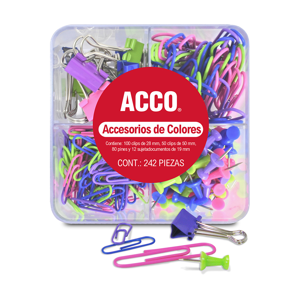 [ACCP4594] KIT ACCO CLIPS Y ACCESORIOS