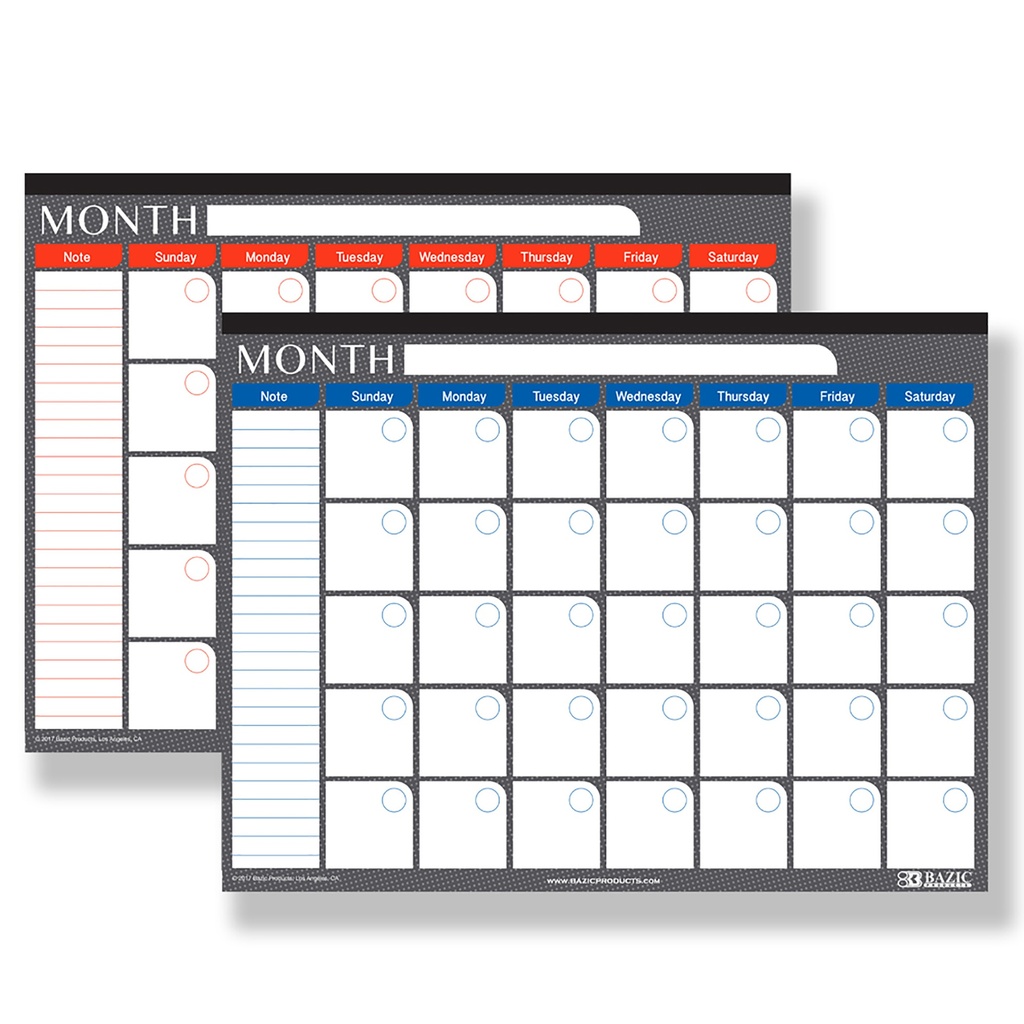 [BAZ58824] CALENDARIO BAZIC 17 X 22 PARA ESCRITORIO SIN FECHA