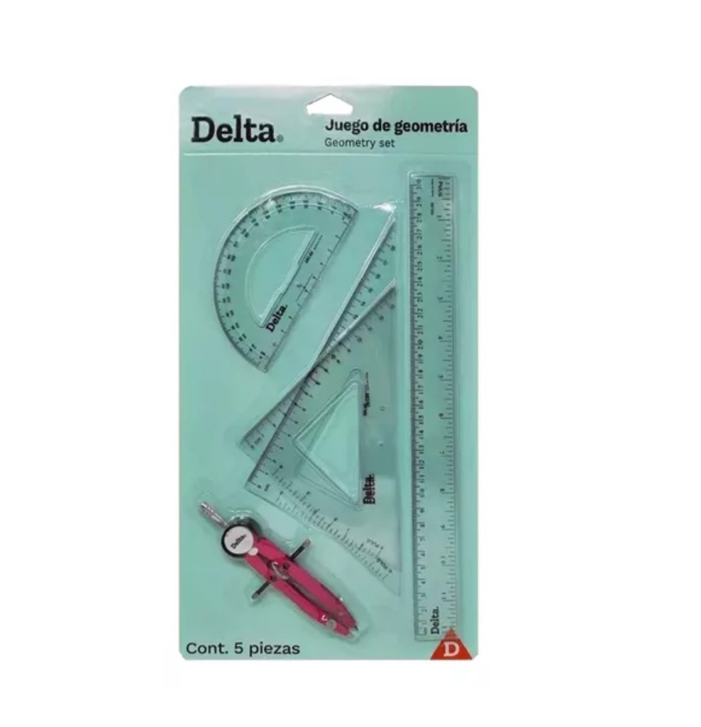 Juego de geometría Delta c/5pzas