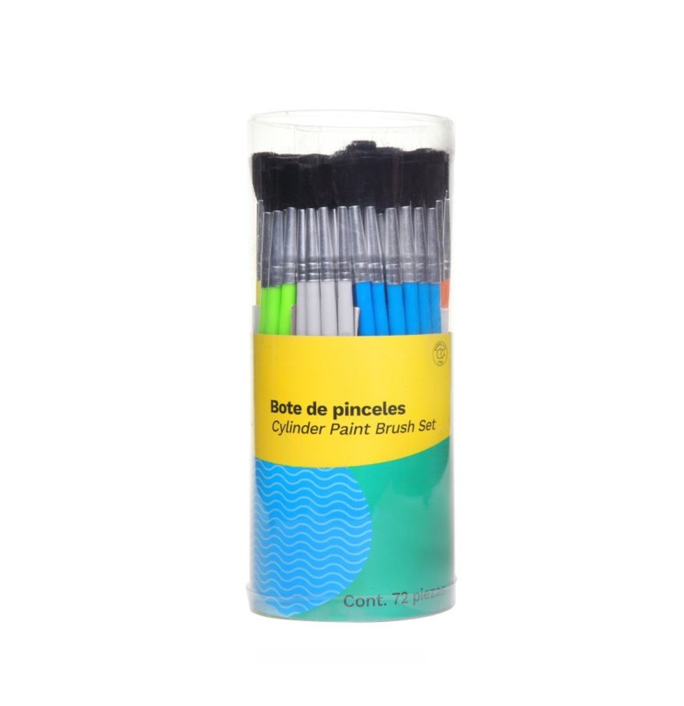 [GOBKPE12] Pinceles escolares bote c/72 pza