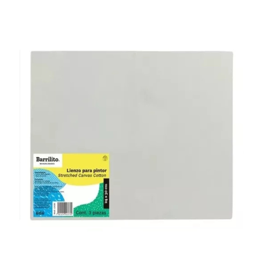 [GOBL2430] Lienzo para pintor 24x30cm 3 pzas