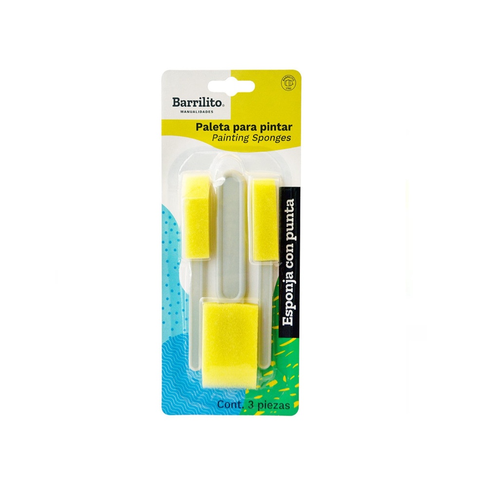 Paletas con esponja para pintar