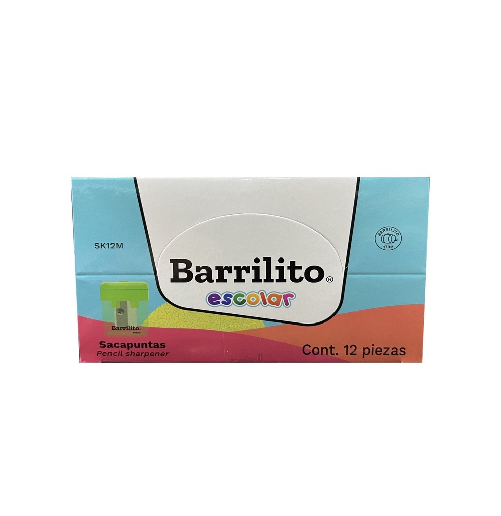 Sacapuntas med c/depósito 12 pza