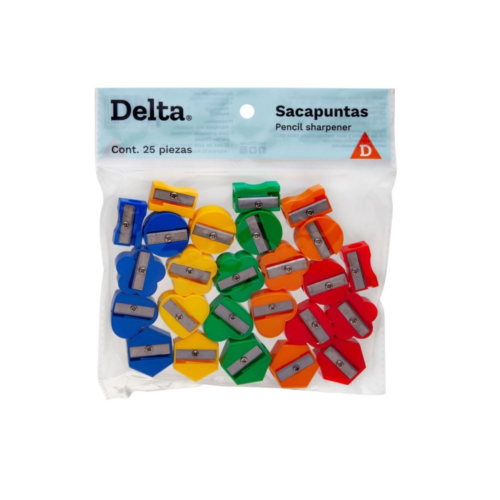 SACAPUNTAS DELTA PLÁSTICO C/25 SKD25
