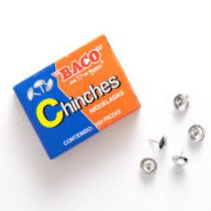 CHINCHES BACO NIQUELADA 100PZ