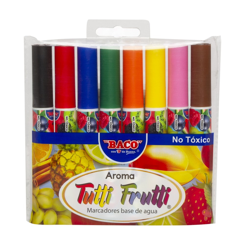MARCADORES TUTTI FRUTTI C/8