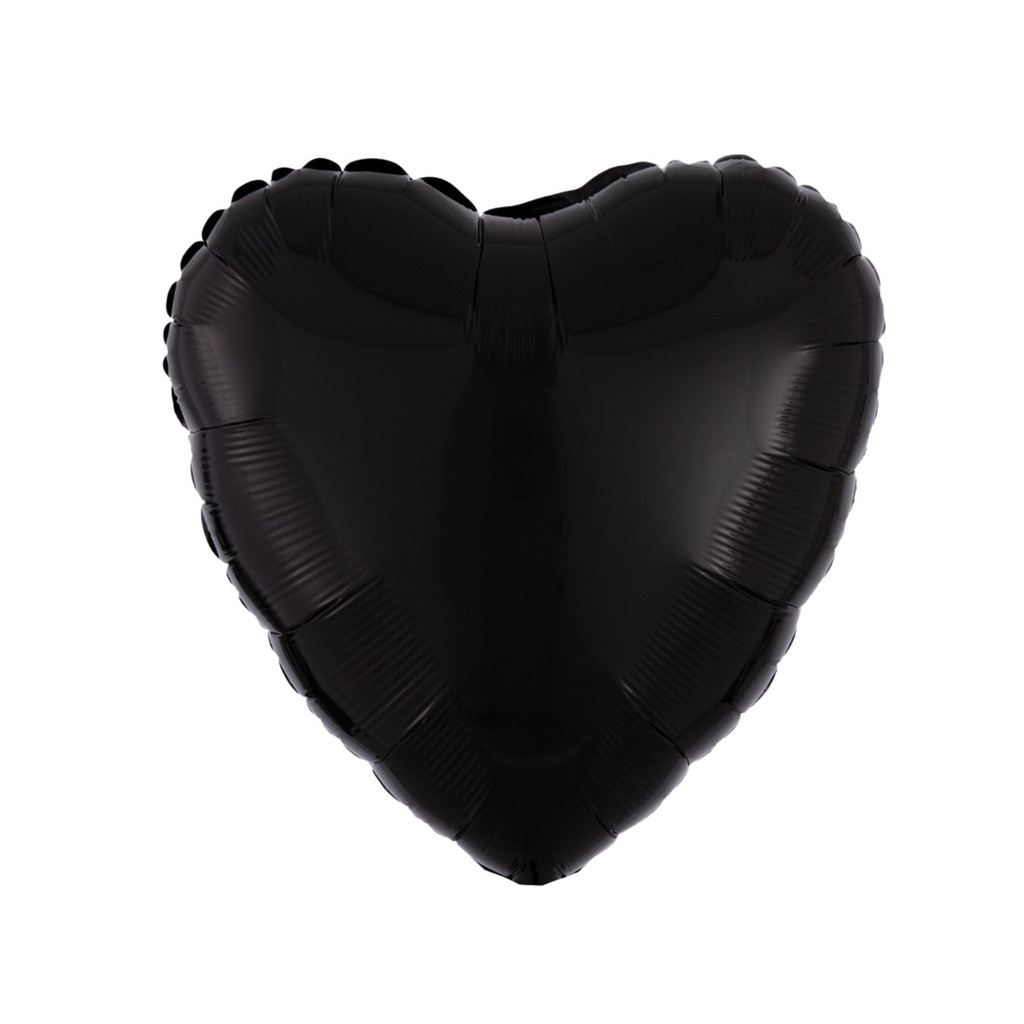 GLOBO MET CORAZON NEGRO STANDARD HVD