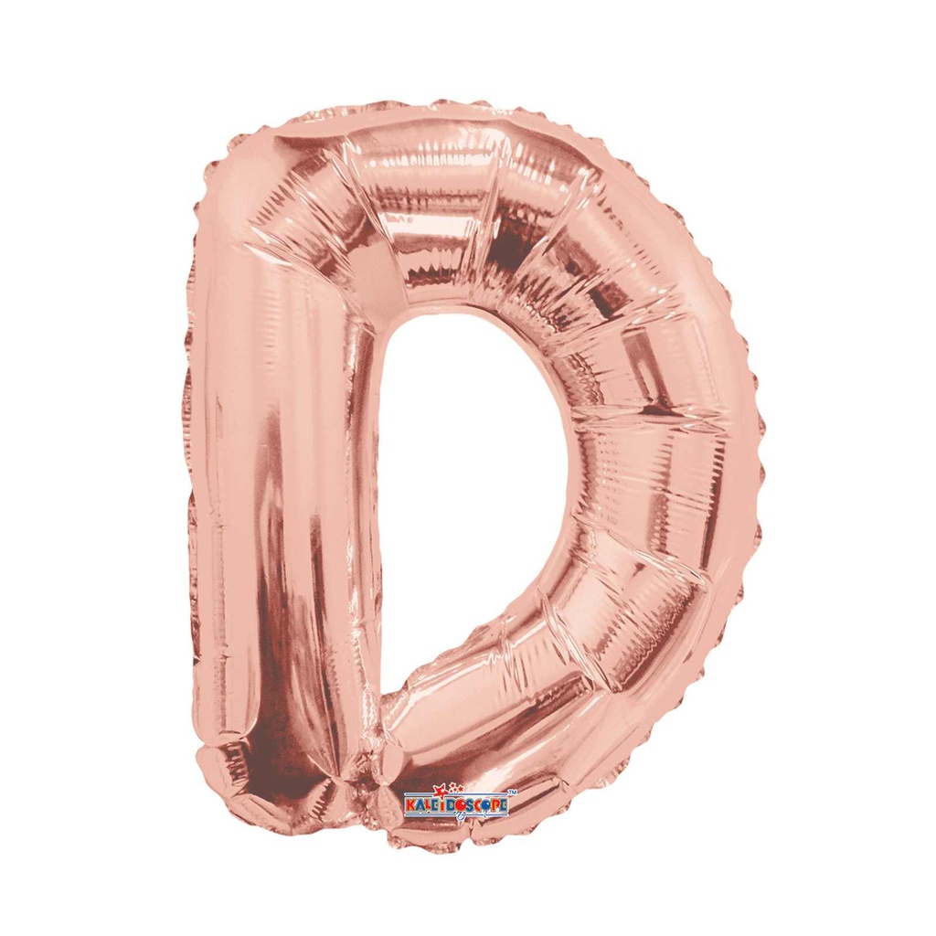 14 LETRA #D ROSE GOLD MINI SHAPE