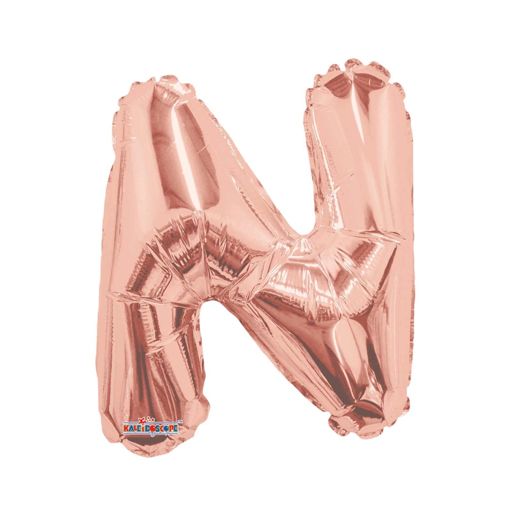 14 LETRA #N ROSE GOLD MINI SHAPE