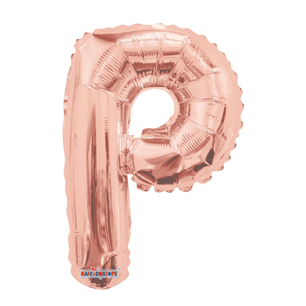 14 LETRA "P" ROSE GOLD MINI SHAPE