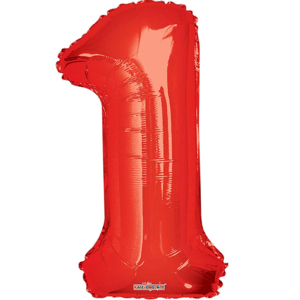 34 NUMBER #1 RED SUPER SHAPE