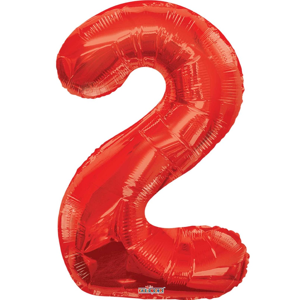 34 NUMBER #2 RED SUPER SHAPE