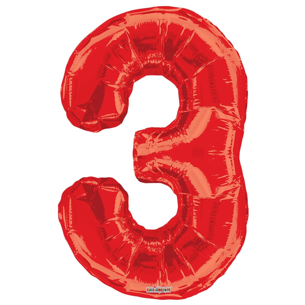 34 NUMBER #3 RED SHAPE SUPER SHAPE