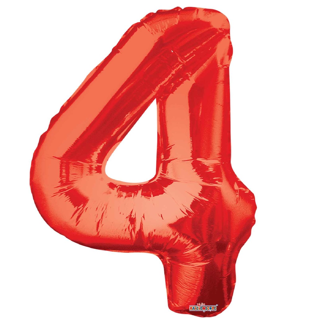 34 NUMBER #4 RED SHAPE SUPER SHAPE