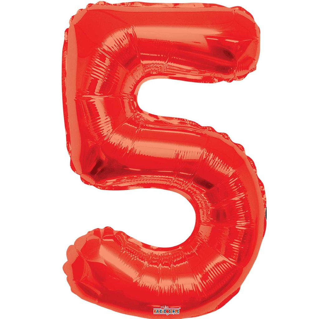 [CONV15925/34] 34 NUMBER #5 RED SUPER SHAPE
