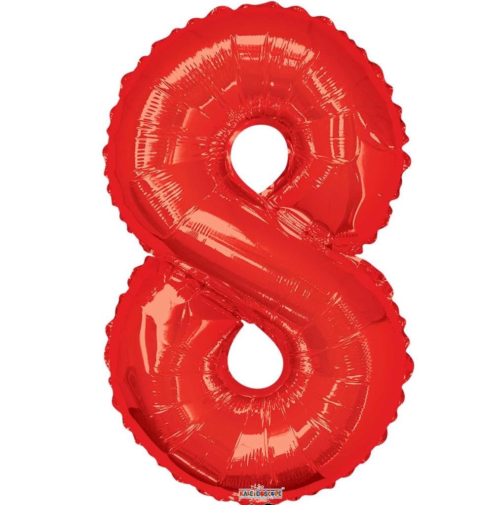 34 NUMBER #8 RED SHAPE SUPER SHAPE