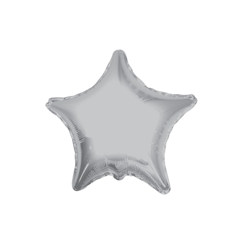 BALLOON 22 SILVER STAR STANDARD