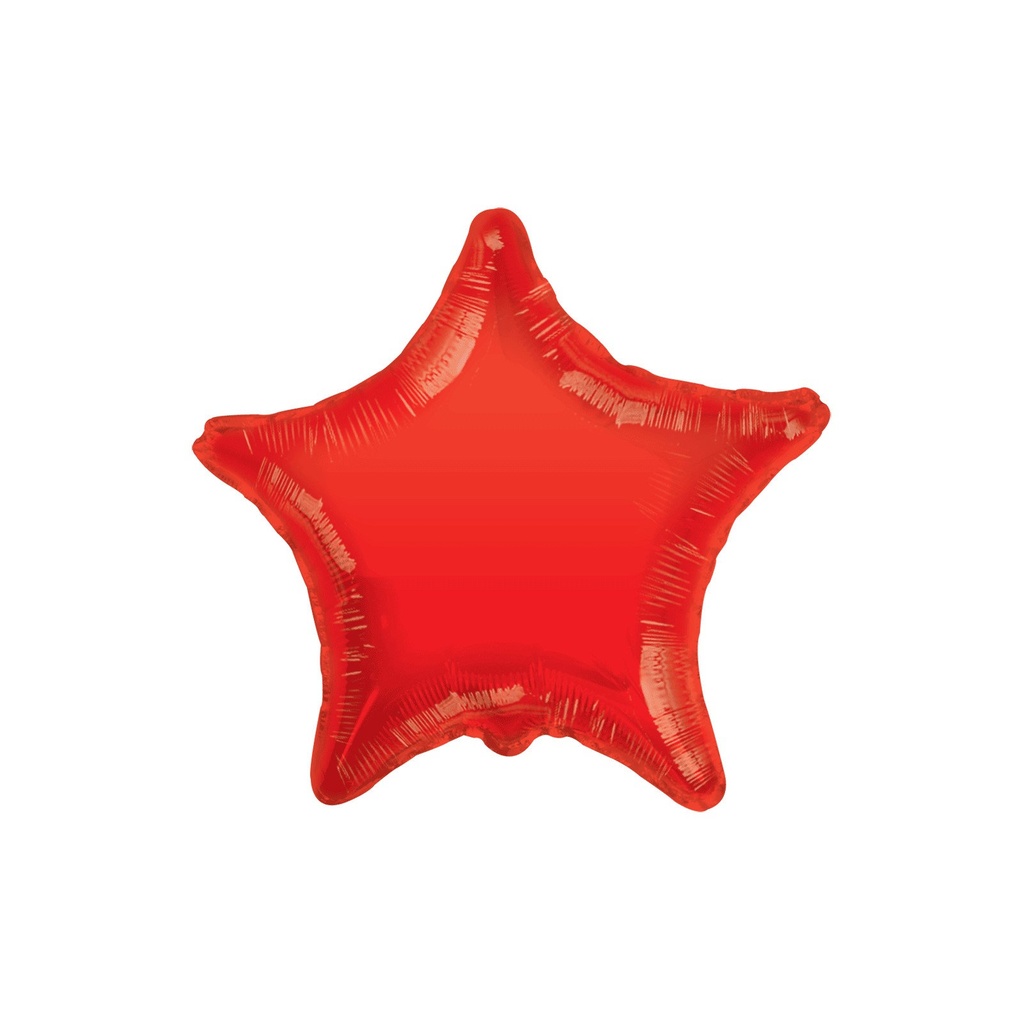 BALLOON 22 RED STAR STANDARD