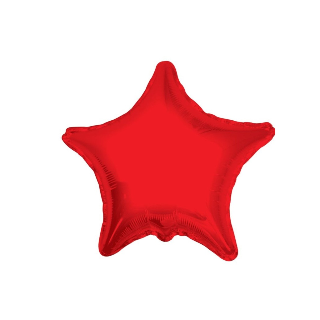 GLOBO 9 ROJO ESTRELLA STANDARD
