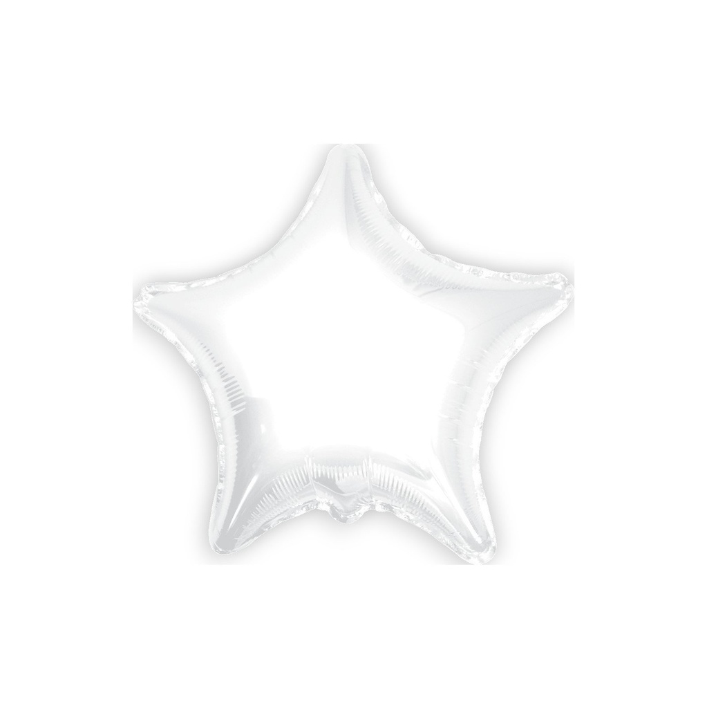 BALLOON 22 WHITE STAR STANDARD
