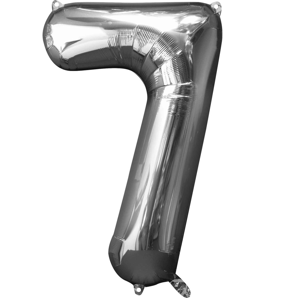 34 NUMBER #7 SILVER SHAPE SUPER SHAPE