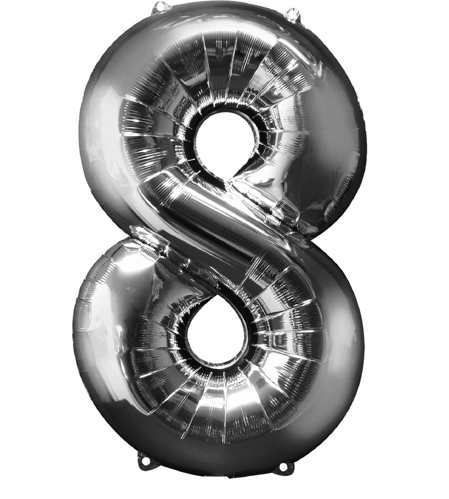 34 NUMBER #8 SILVER SHAPE SUPER SHAPE