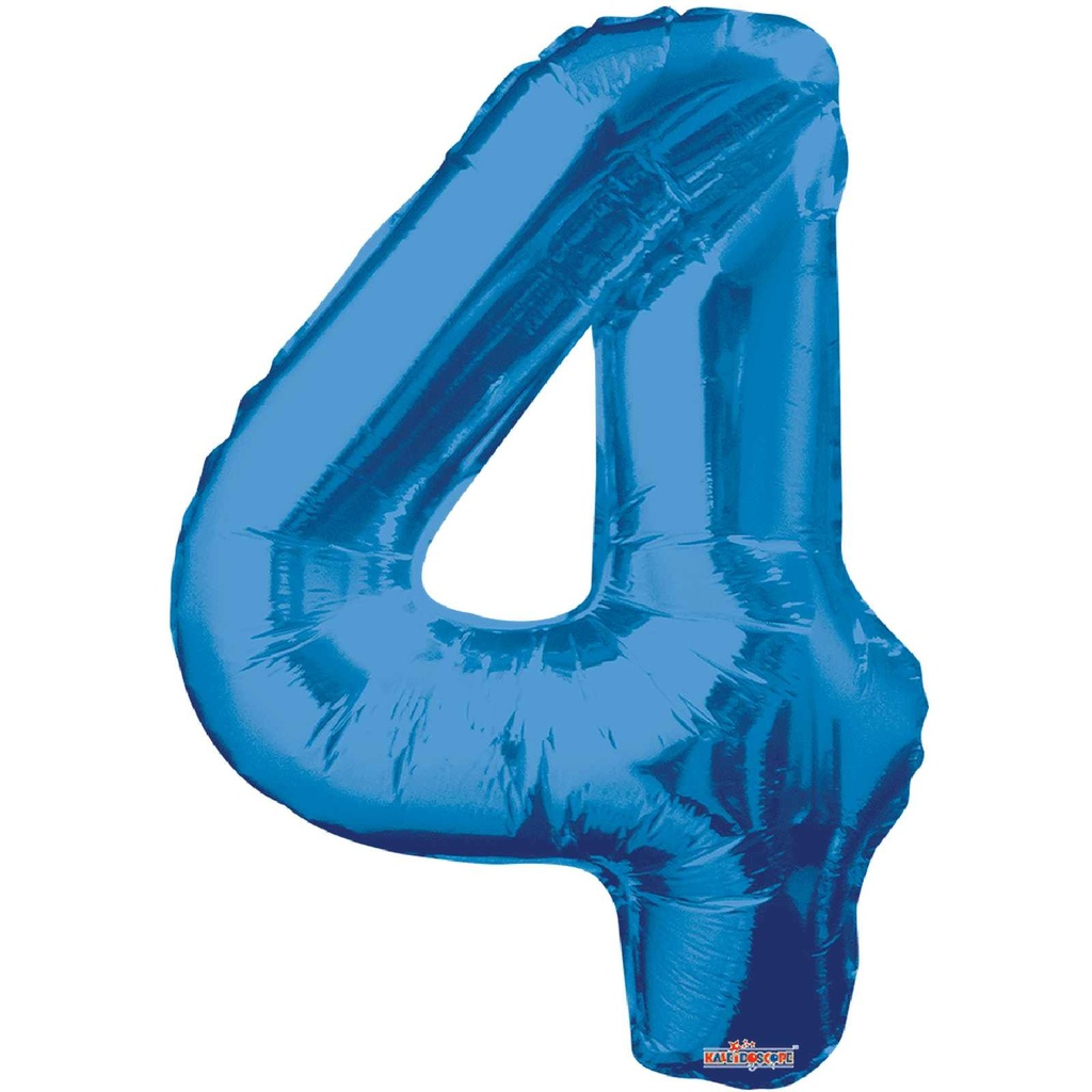 34 NUMBER #4 ROYAL BLUE SHAPE SUPER SHAPE