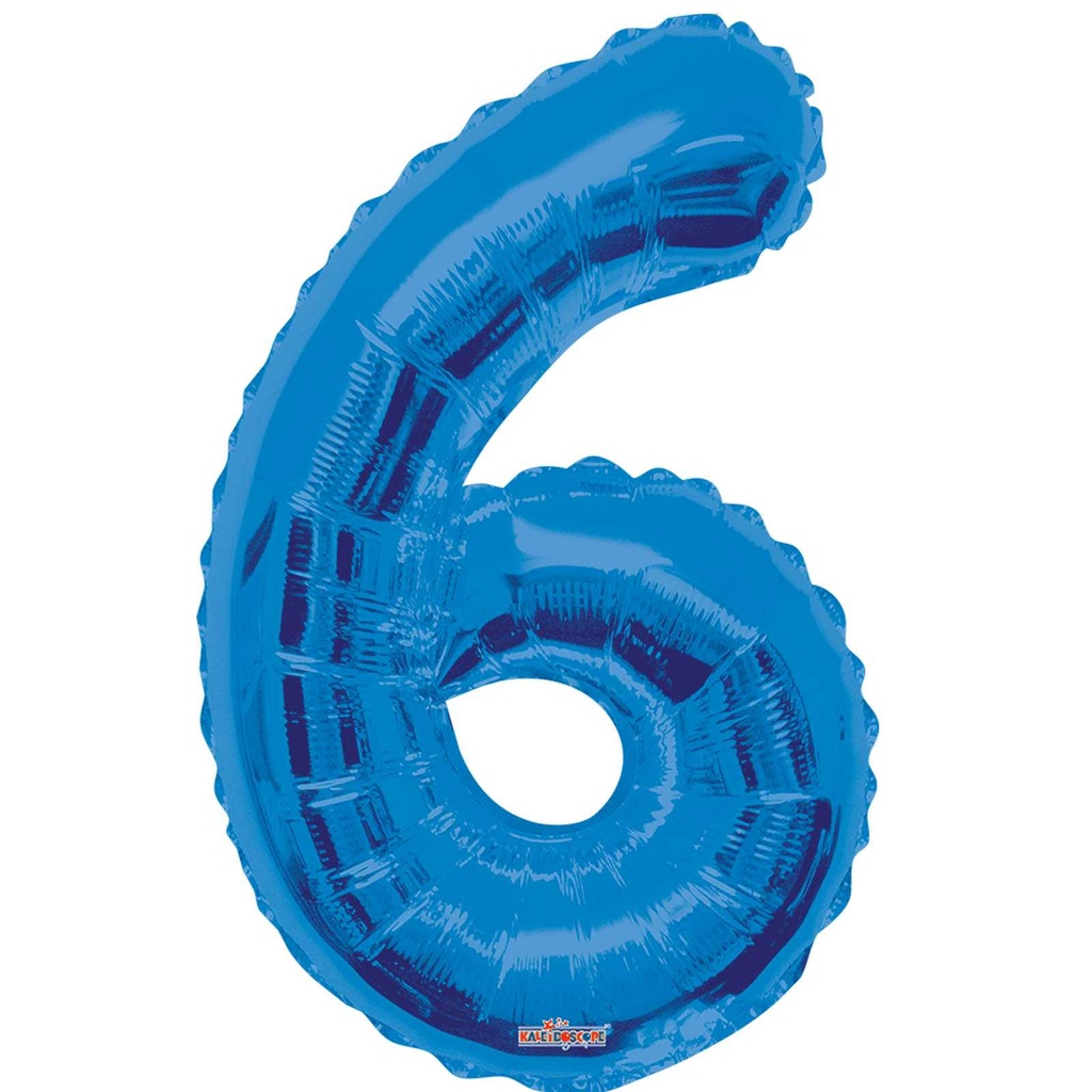 34 NUMBER #6 ROYAL BLUE SHAPE SUPER SHAPE