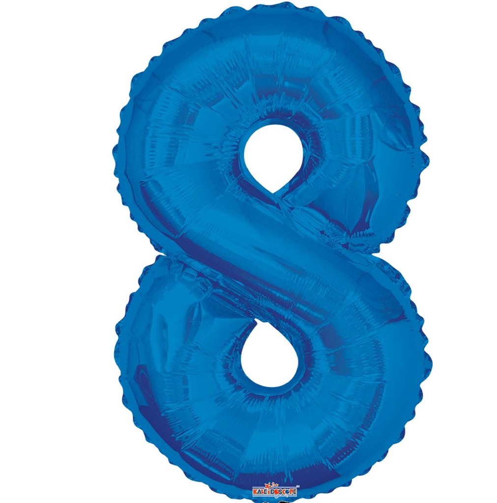 34 NUMBER #8 ROYAL BLUE SHAPE SUPER SHAPE