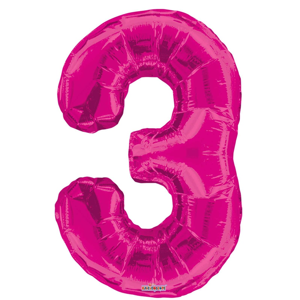 34 NUMBER #3 PINK SHAPE SUPER SHAPE