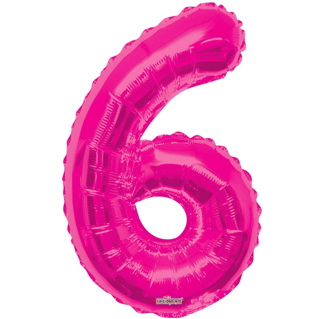 34 NUMBER #6 PINK SHAPE SUPER SHAPE