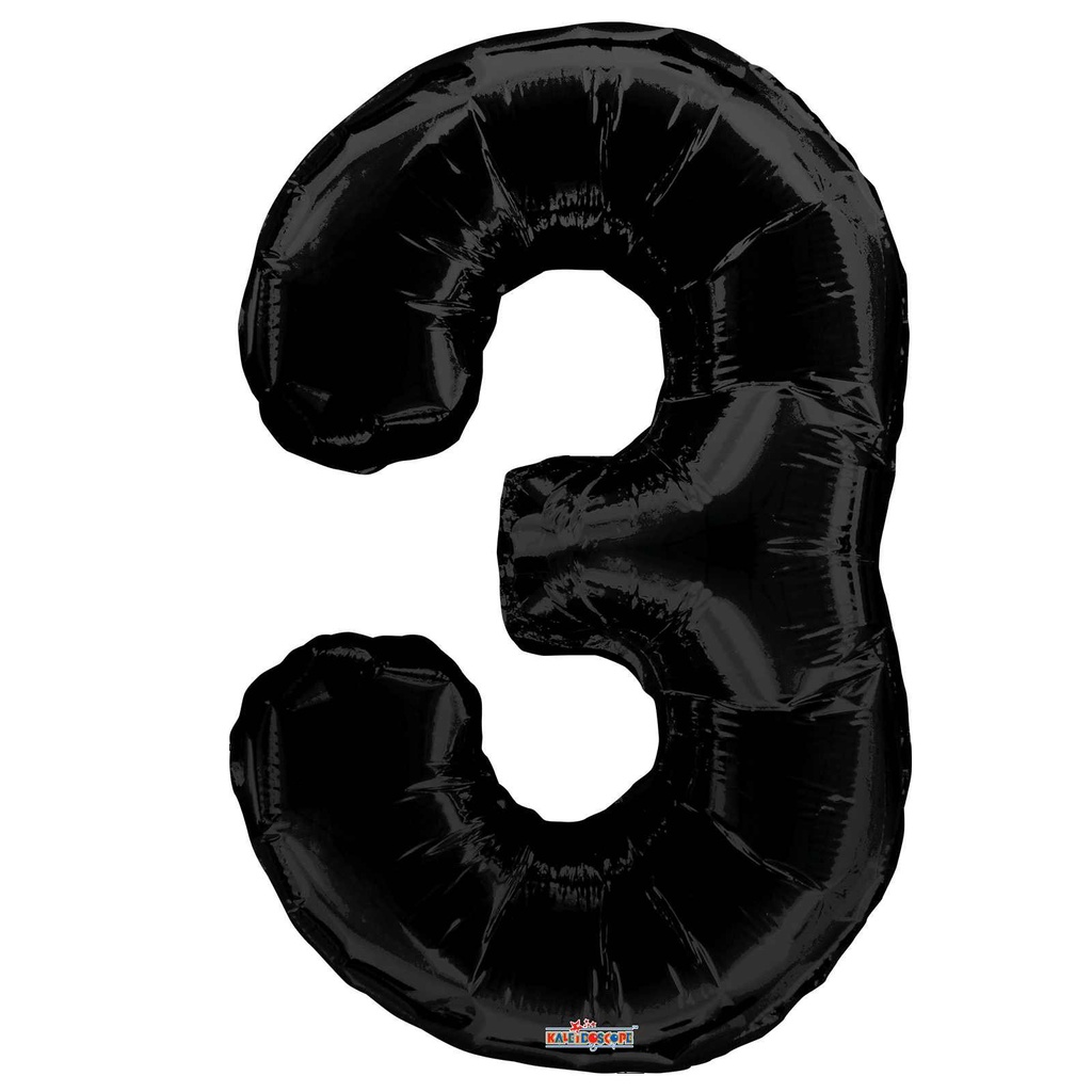 34 NUMBER #3 BLACK SHAPE SUPER SHAPE