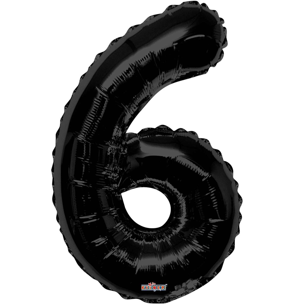 34 NUMBER #6 BLACK SHAPE SUPER SHAPE