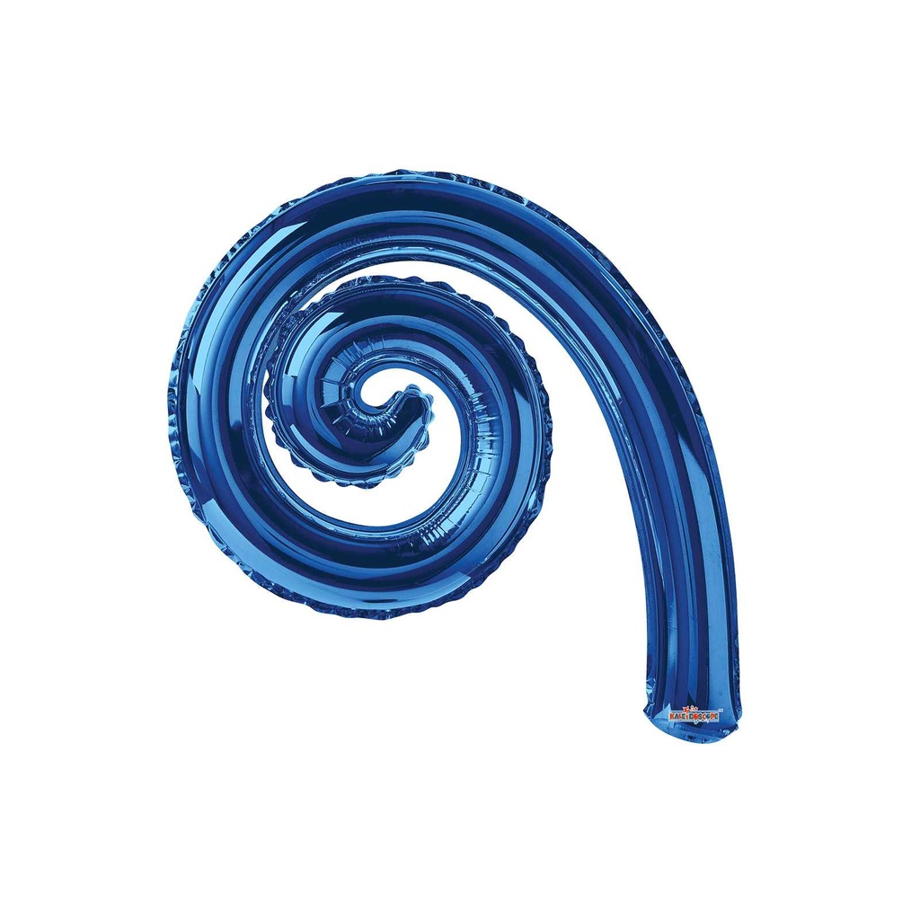 14 CURLY SPIRAL ROYAL BLUE MINI SHAPE