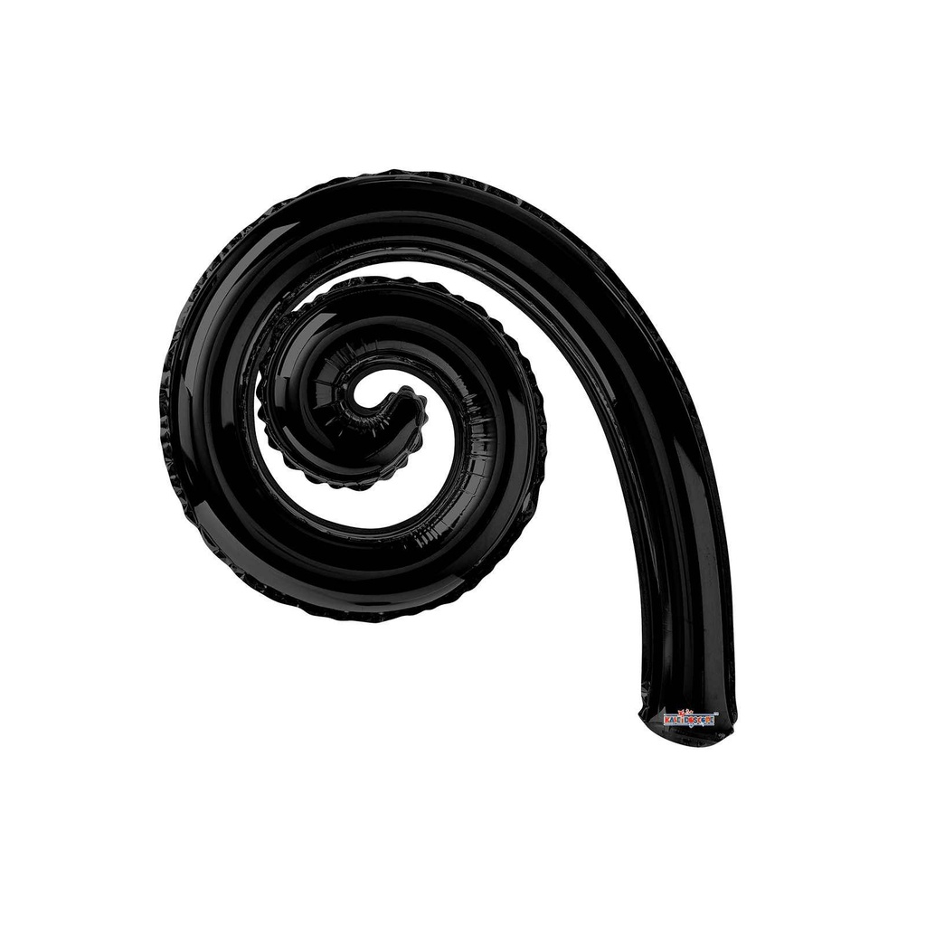 [CONV19936/DC] 14 KURLY SPIRAL BLACK GELLIBEAN MINI SHAPE
