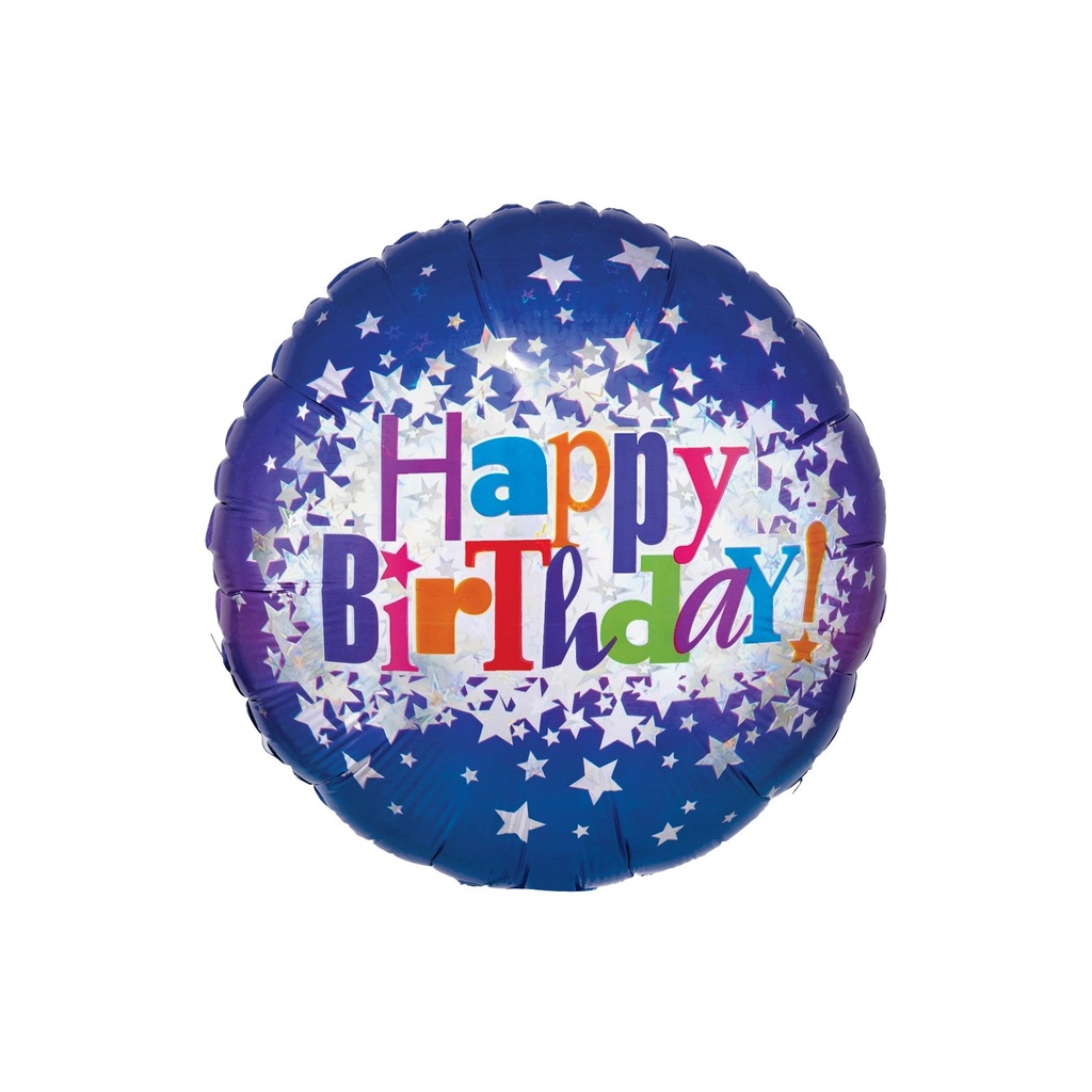 GLOBO HO- HAPPY BDAY BRIGHT STARS