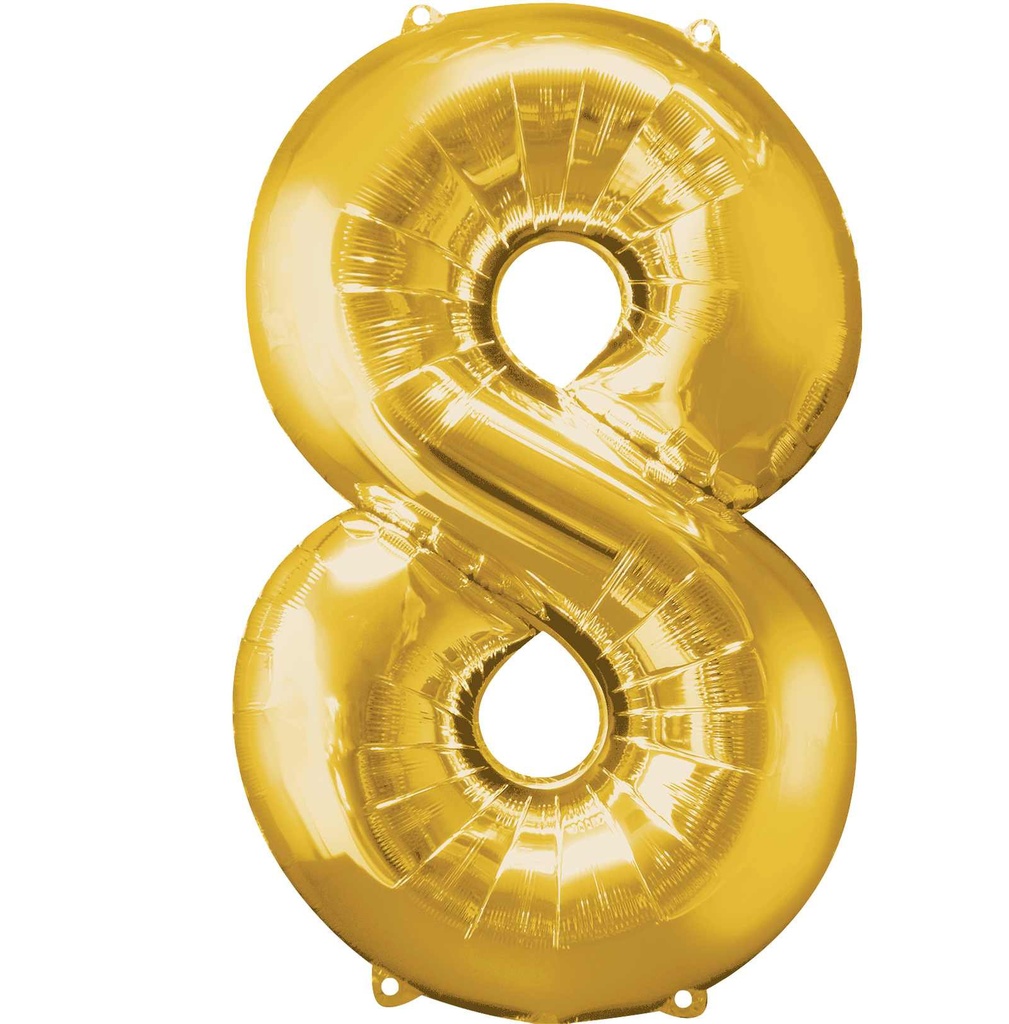 34 NUMBER #8 GOLD SUPER SHAPE